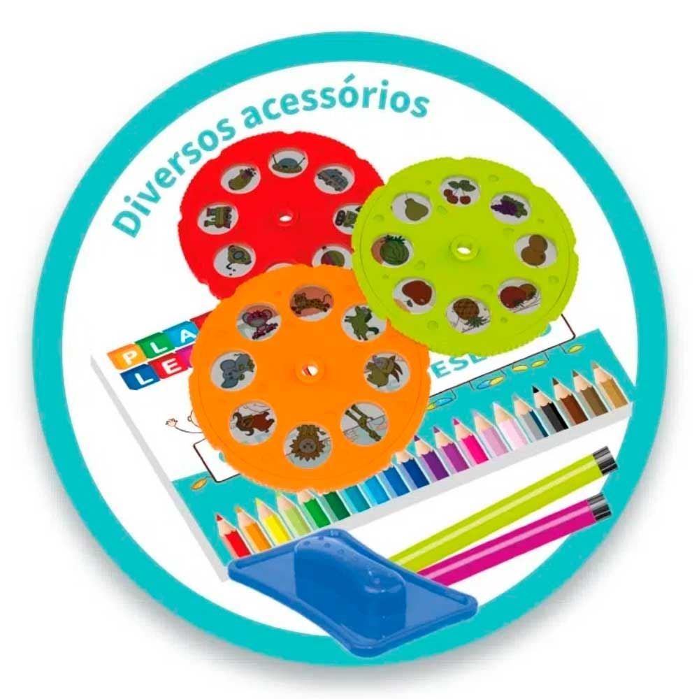 Mesa Projetora Para Desenhar Azul Play E Learn Multikids - BR1600