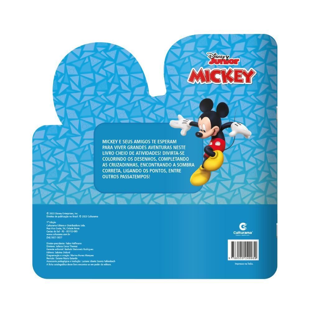 Meu Livro De Atividades Recortado Mickey - Culturama
