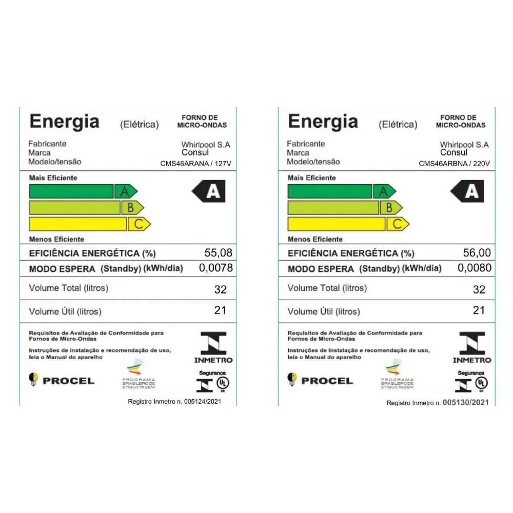 Micro-ondas Consul 32 Litros Cinza com Menu Fácil CMS46AR