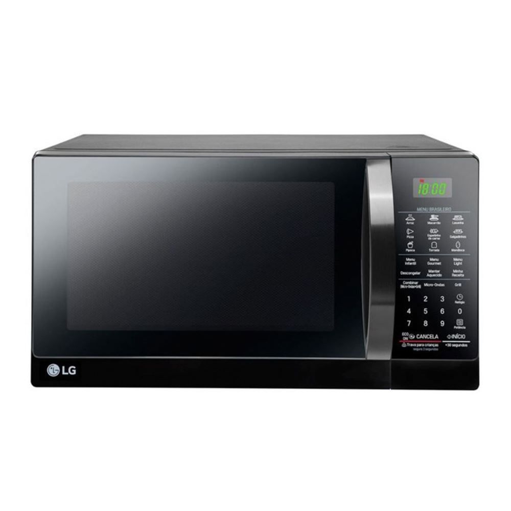 Micro-ondas LG 30 Litros de Bancada Revestimento Easy Clean MH7097AR