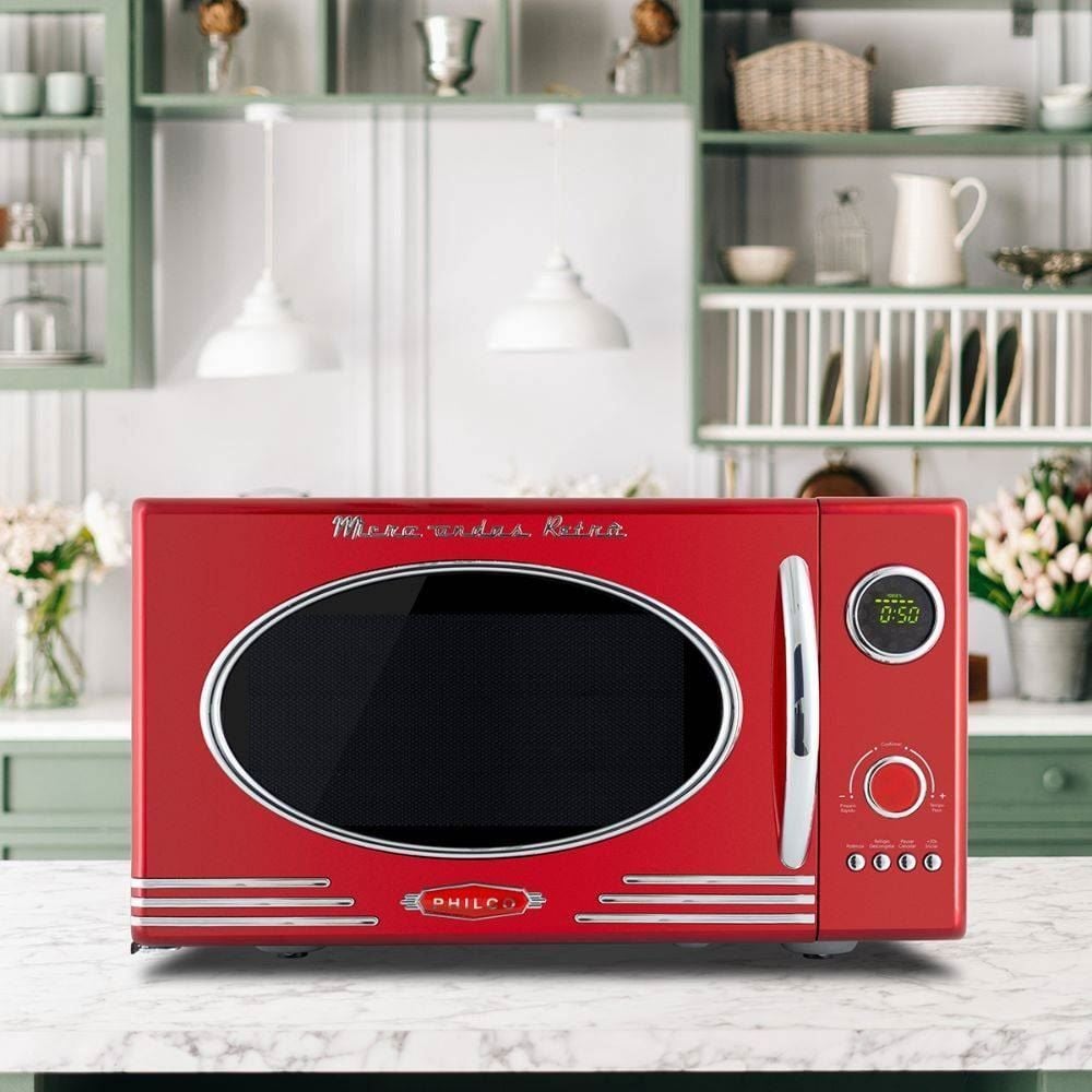 Micro-Ondas Philco 28 Litros Retrô Vermelho 1400W PMR28V