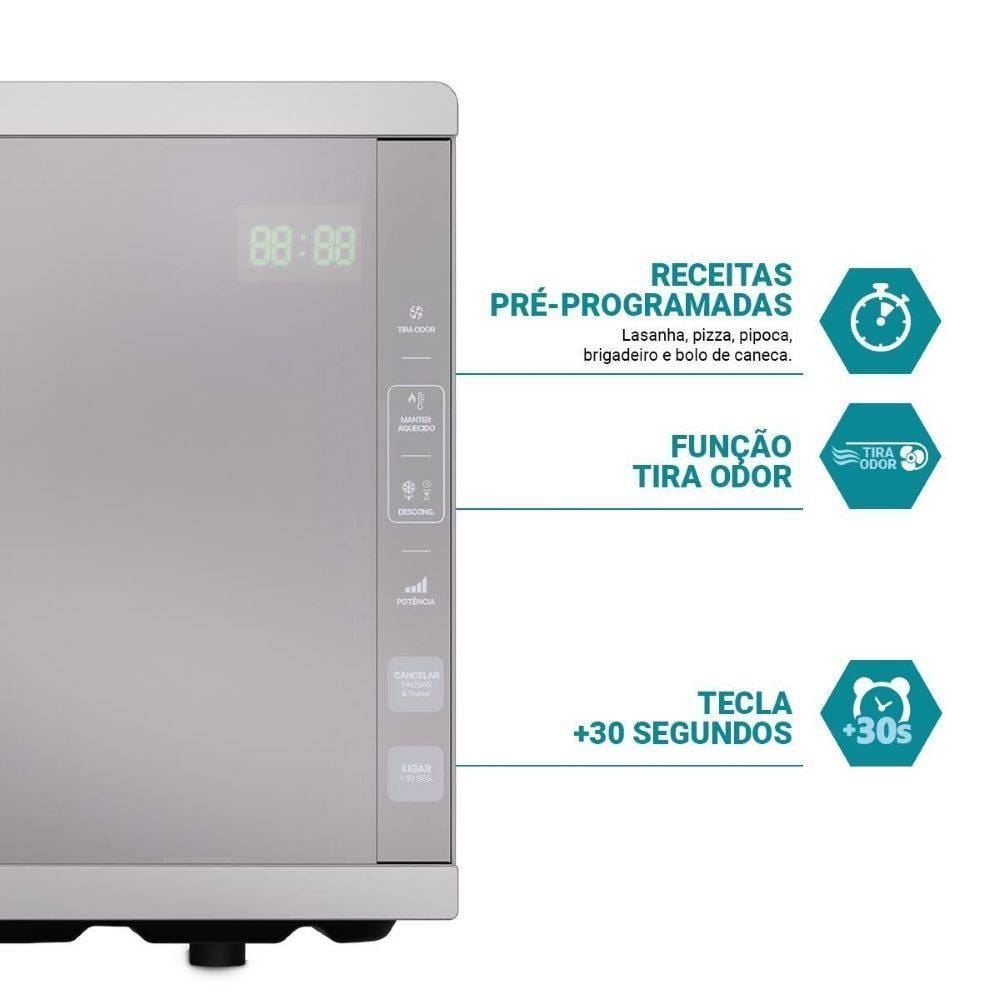 Micro-Ondas Philco 33 Litros 1400W Espelhado PMO38T