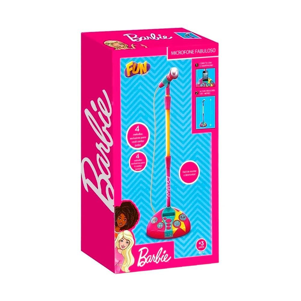 Microfone Karaokê Fabuloso Com Base Fun - F0004-4