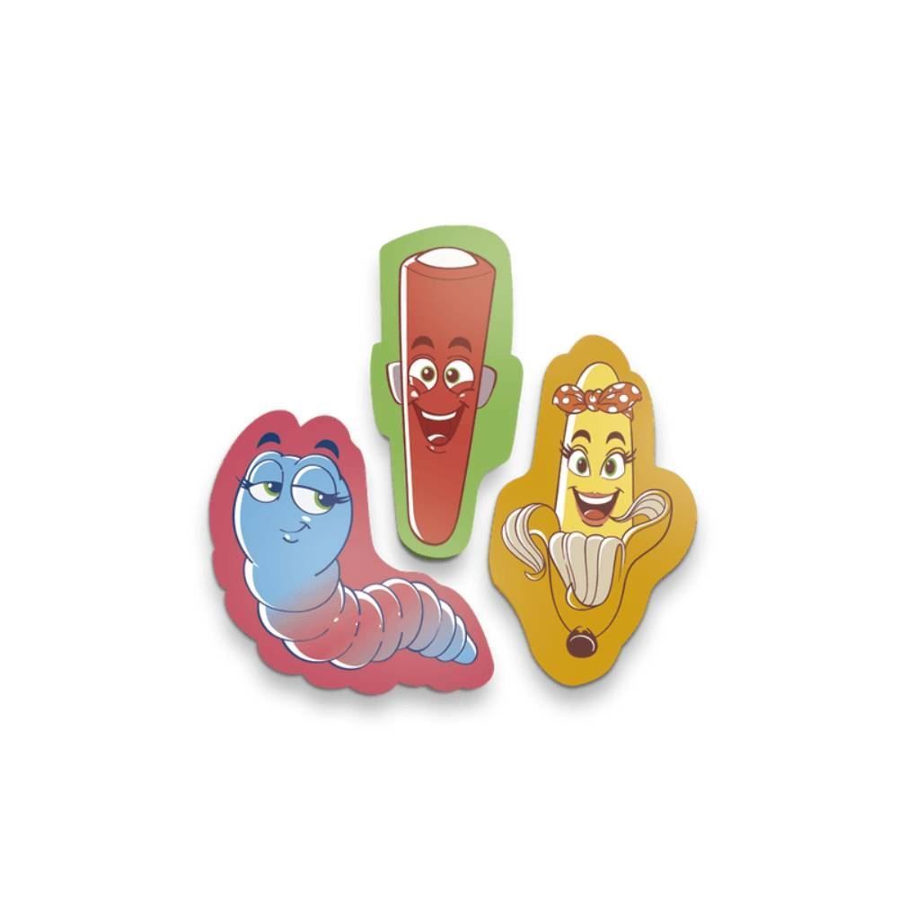 Mini Borracha Com Aroma Fini Leo&Leo - 3 Unidades