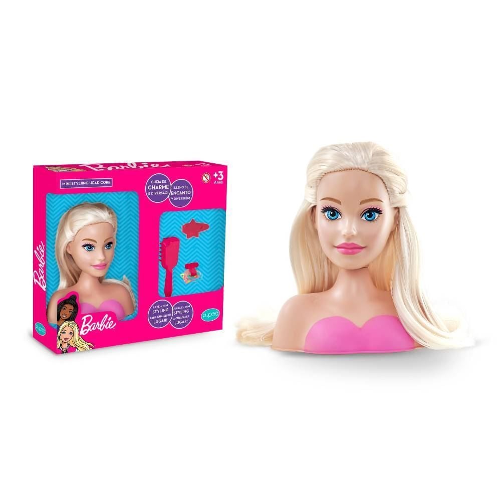 Mini Busto Styling Head Core Barbie Pupee - 1296