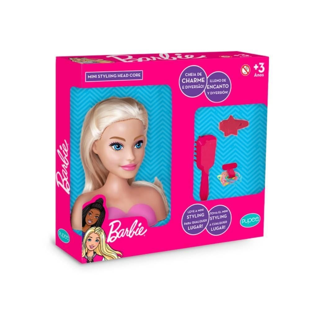 Mini Busto Styling Head Core Barbie Pupee - 1296