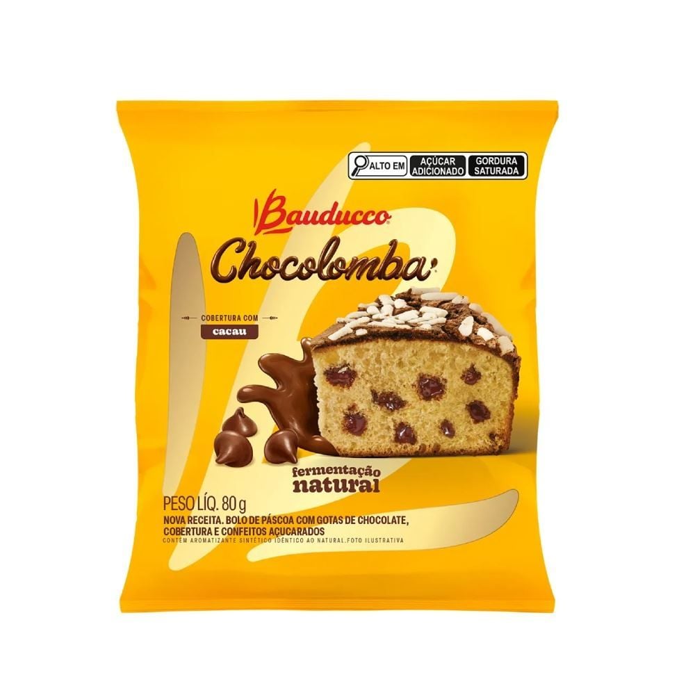 Mini Chocolomba Gotas Bauducco - 80g