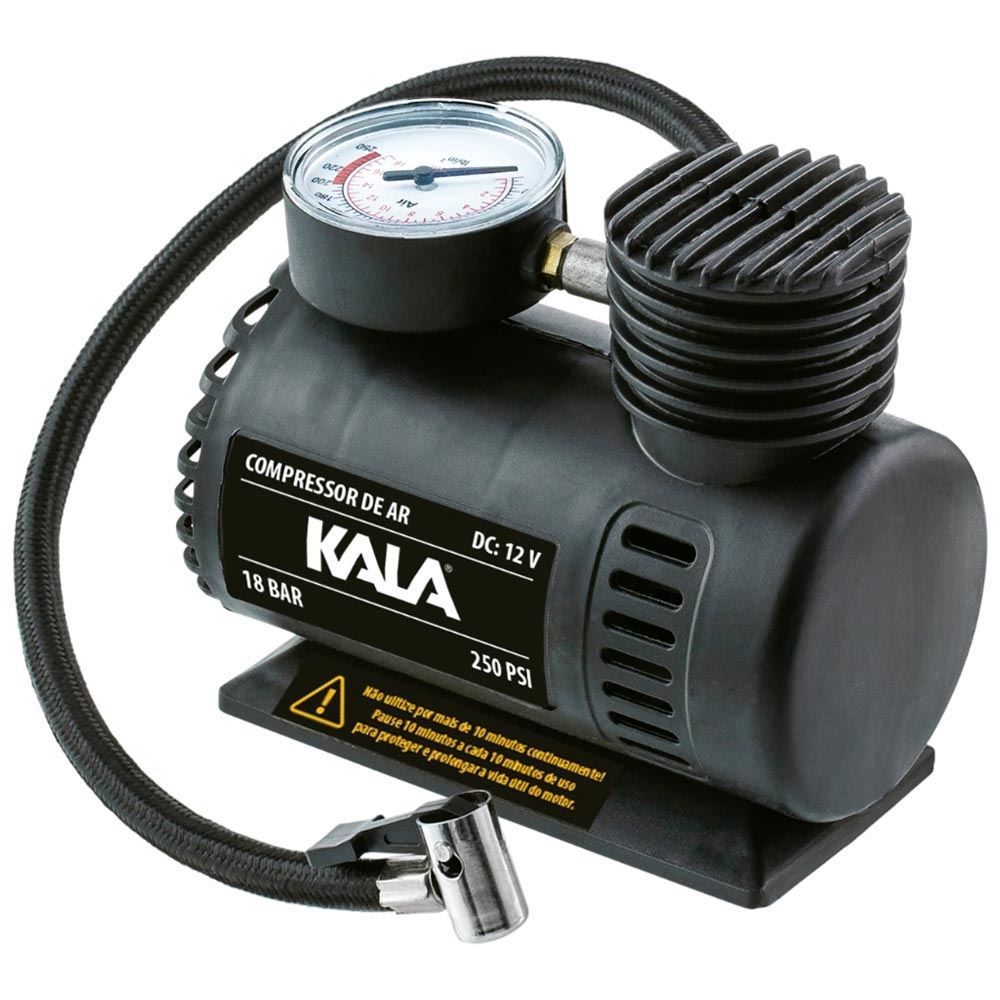 Mini Compressor De Ar 12V 250Psi Kala - Bivolt
