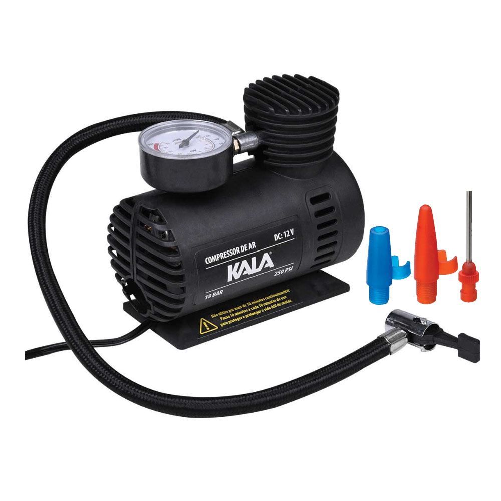 Mini Compressor De Ar 12V 250Psi Kala - Bivolt