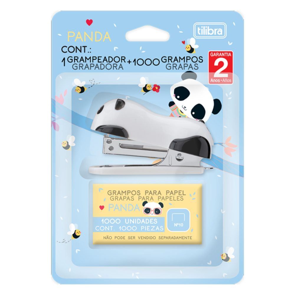 Mini Grampeador Panda Tilibra - 345431