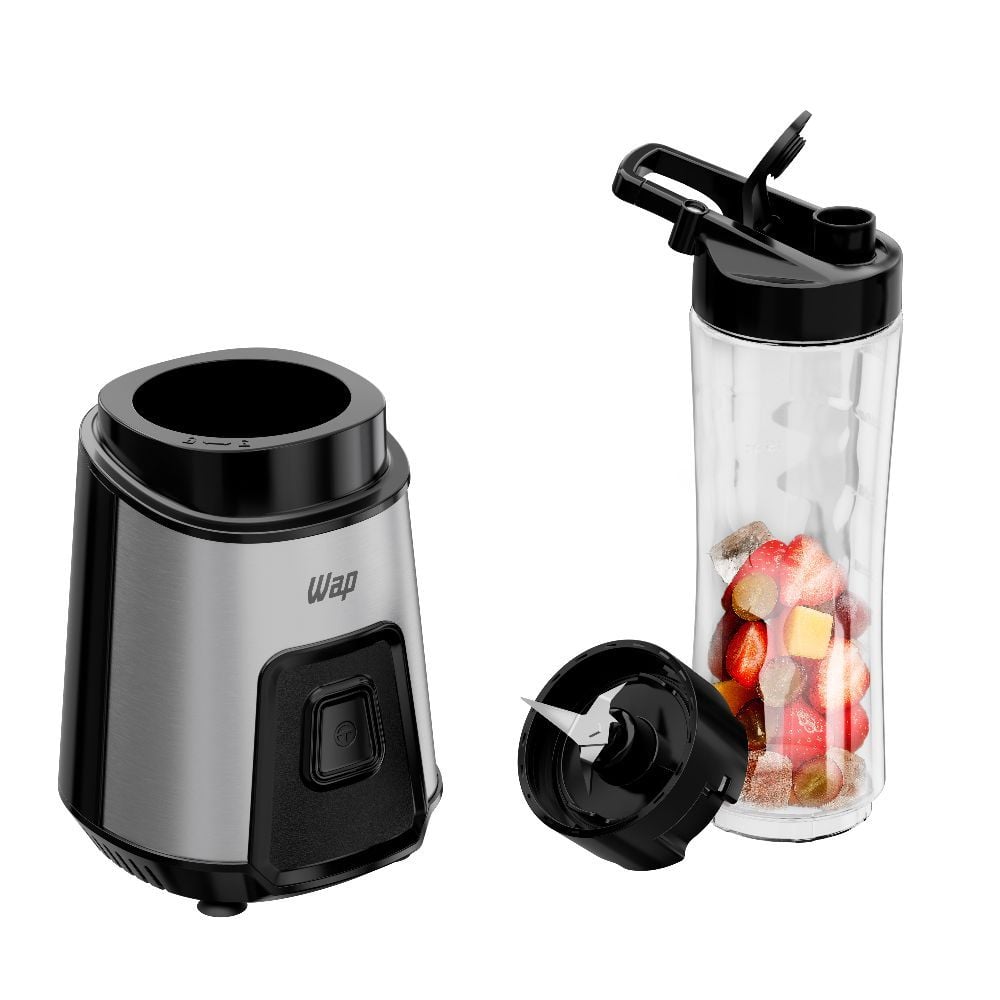 Mini Liquidificador Blender Go Wap Com 2 Copos Squeeze