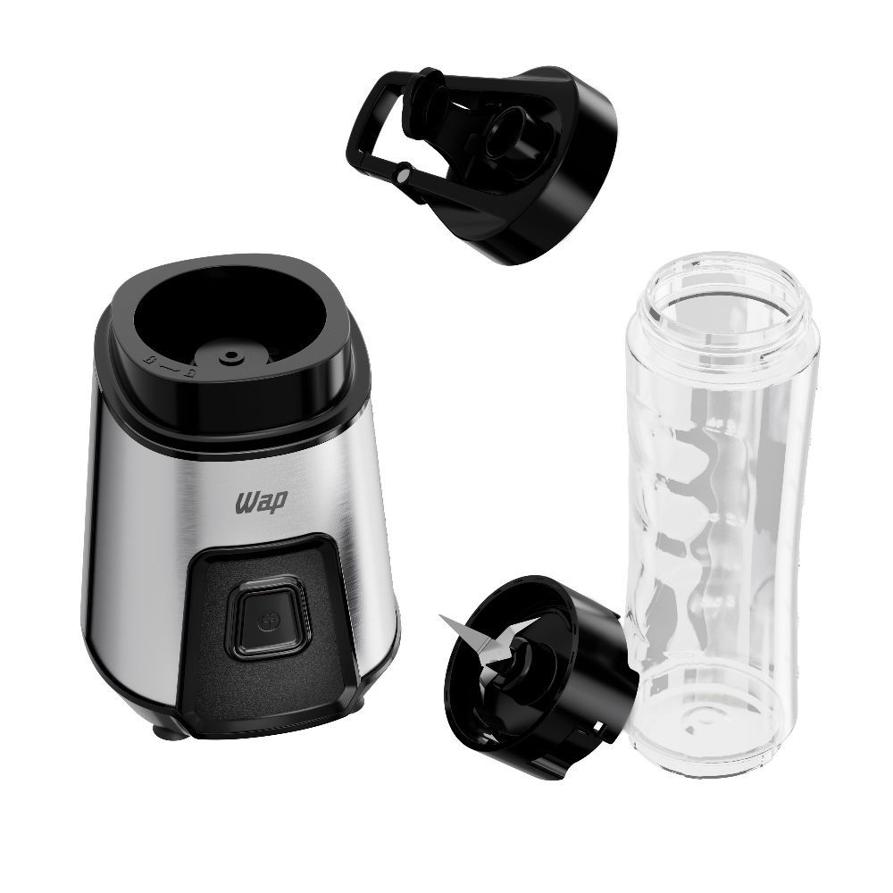 Mini Liquidificador Blender Go Wap Com 2 Copos Squeeze