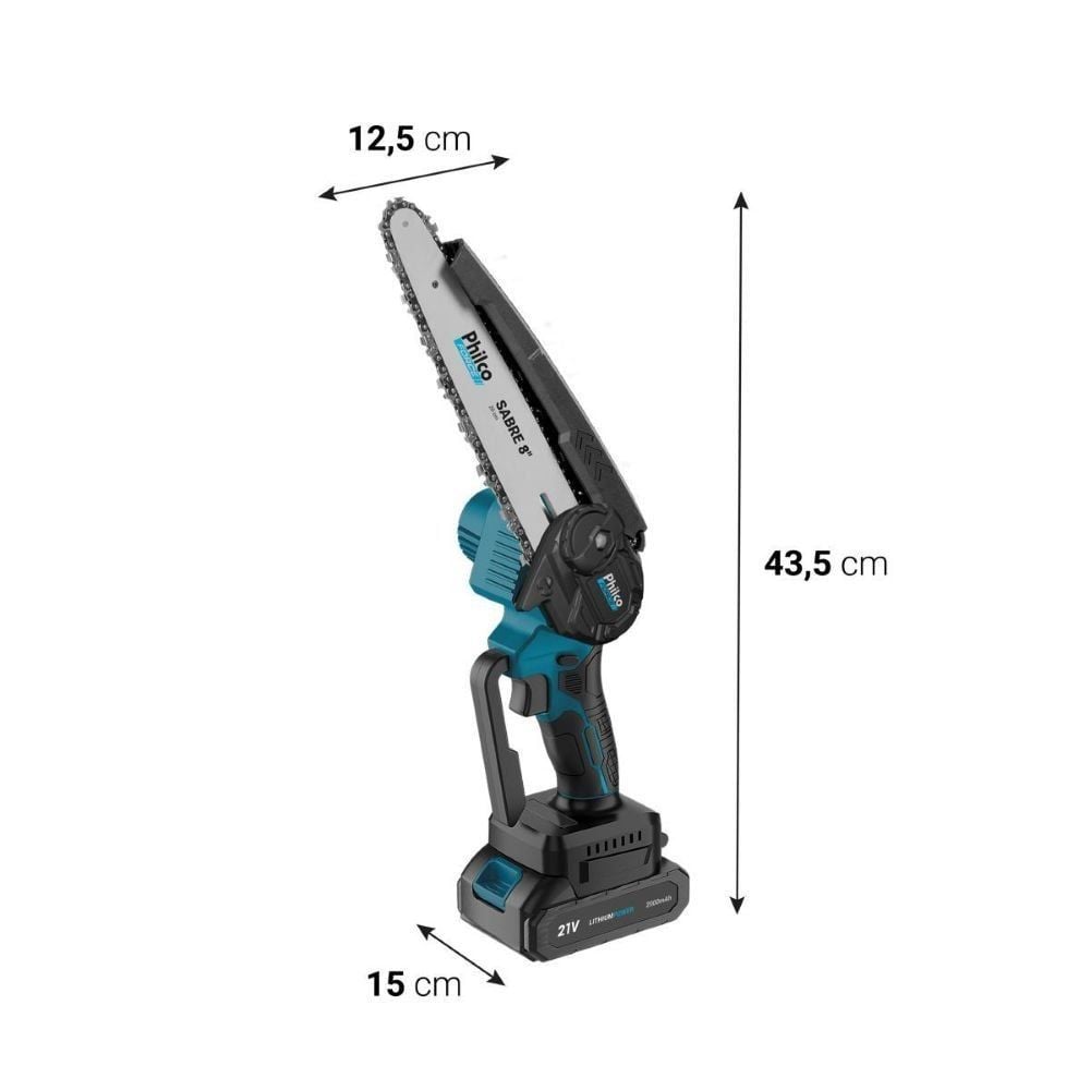 Mini Motosserra Philco Force 4700Rpm 4 Acessórios Pmm218 - Bivolt