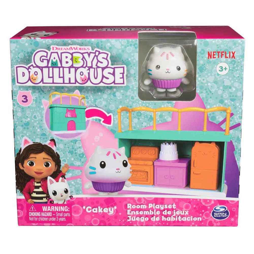 Mini Playset Sortido com Figura, Gabbys Dollhouse, Sunny