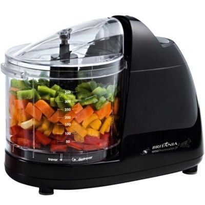 Mini Processador de Alimentos Britânia 360ml Função Pulsar 2P