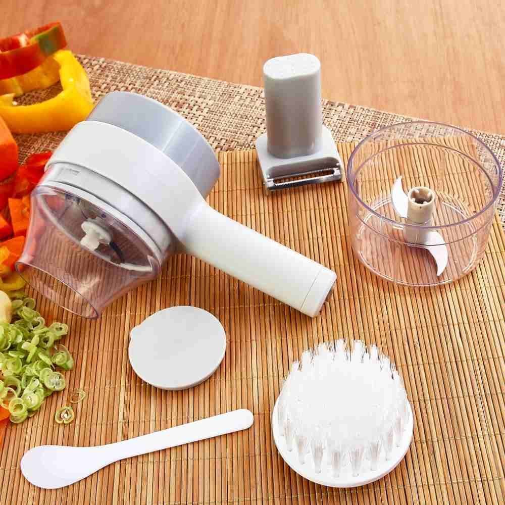 Mini Processador De Alimentos Multifuncional Elétrico Wolff - Cinza