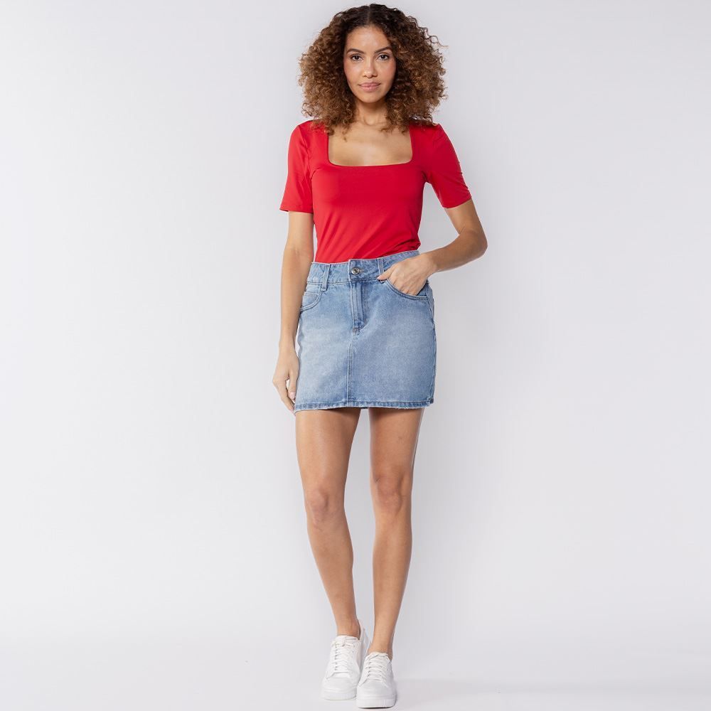 Mini Saia Jeans Sawary