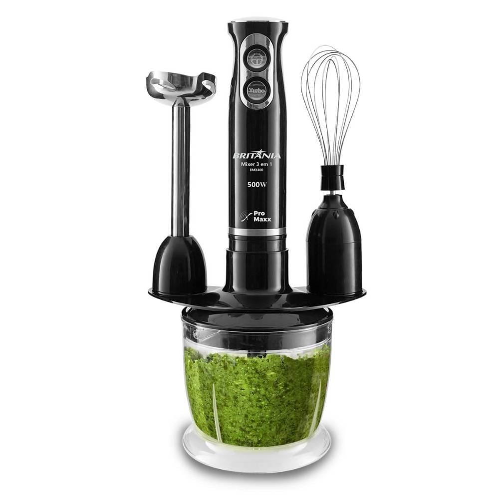 Mixer Britânia 3 em 1 Mixer Triturador e Batedor BMX400P