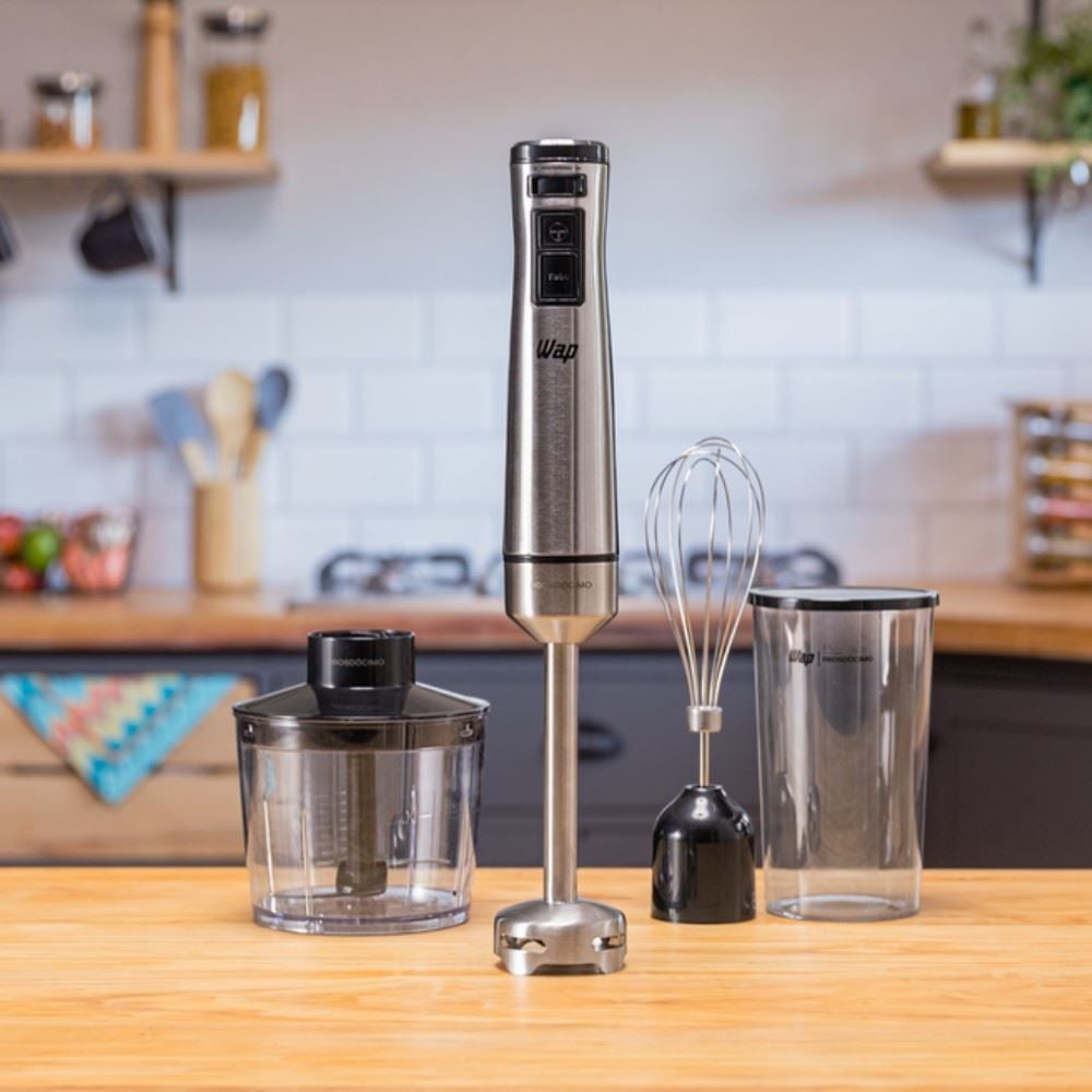 Mixer Wap 3 em 1 Inox com Processador 700ml WM1 