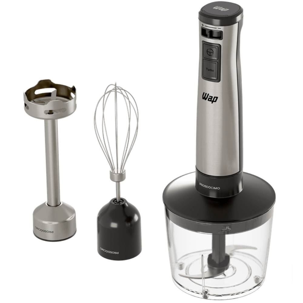 Mixer Wap 3 em 1 Inox com Processador 700ml WM1 