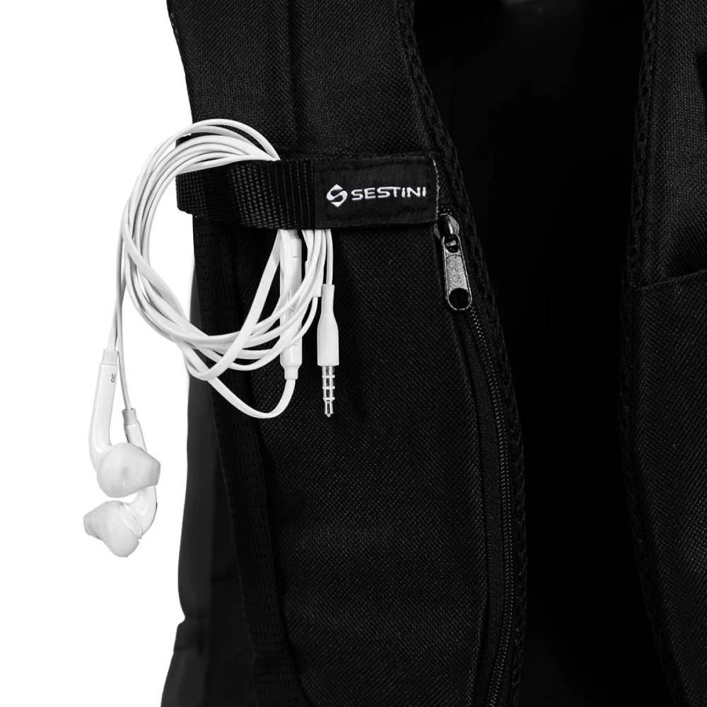 Mochila Antifurto Camuflada Preta Sestini - MJ42015