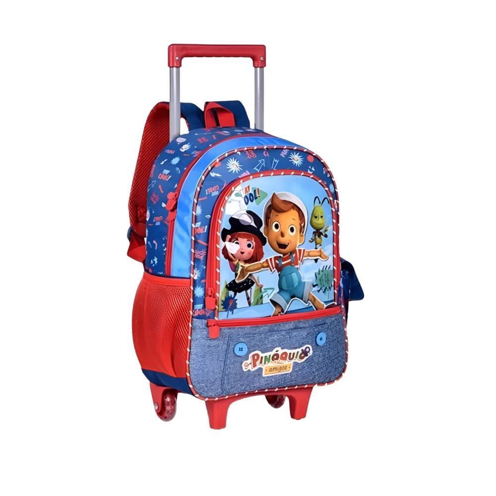 Mochila com Rodinha Infantil Pinóquio Clio Style - Azul