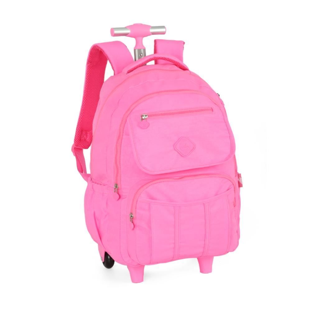 Mochila Com Rodinhas Juvenil Crinckle Luxcel - Sortido
