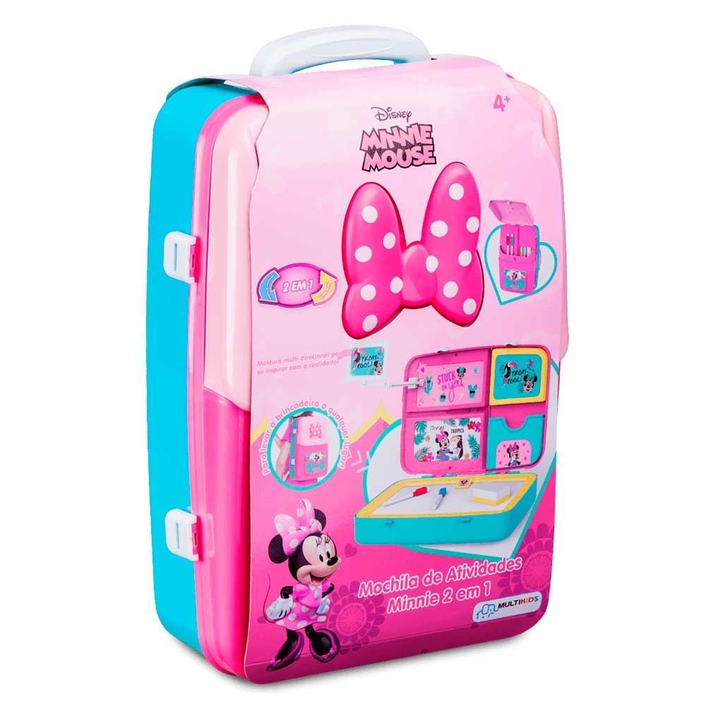 Mochila De Atividades Minnie Com Canetinhas E Acessórios Multikids - BR1588