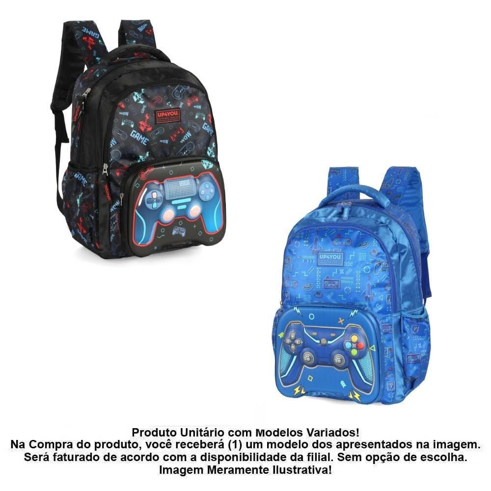 Mochila De Costas Infantil Games Luxcel - Sortido