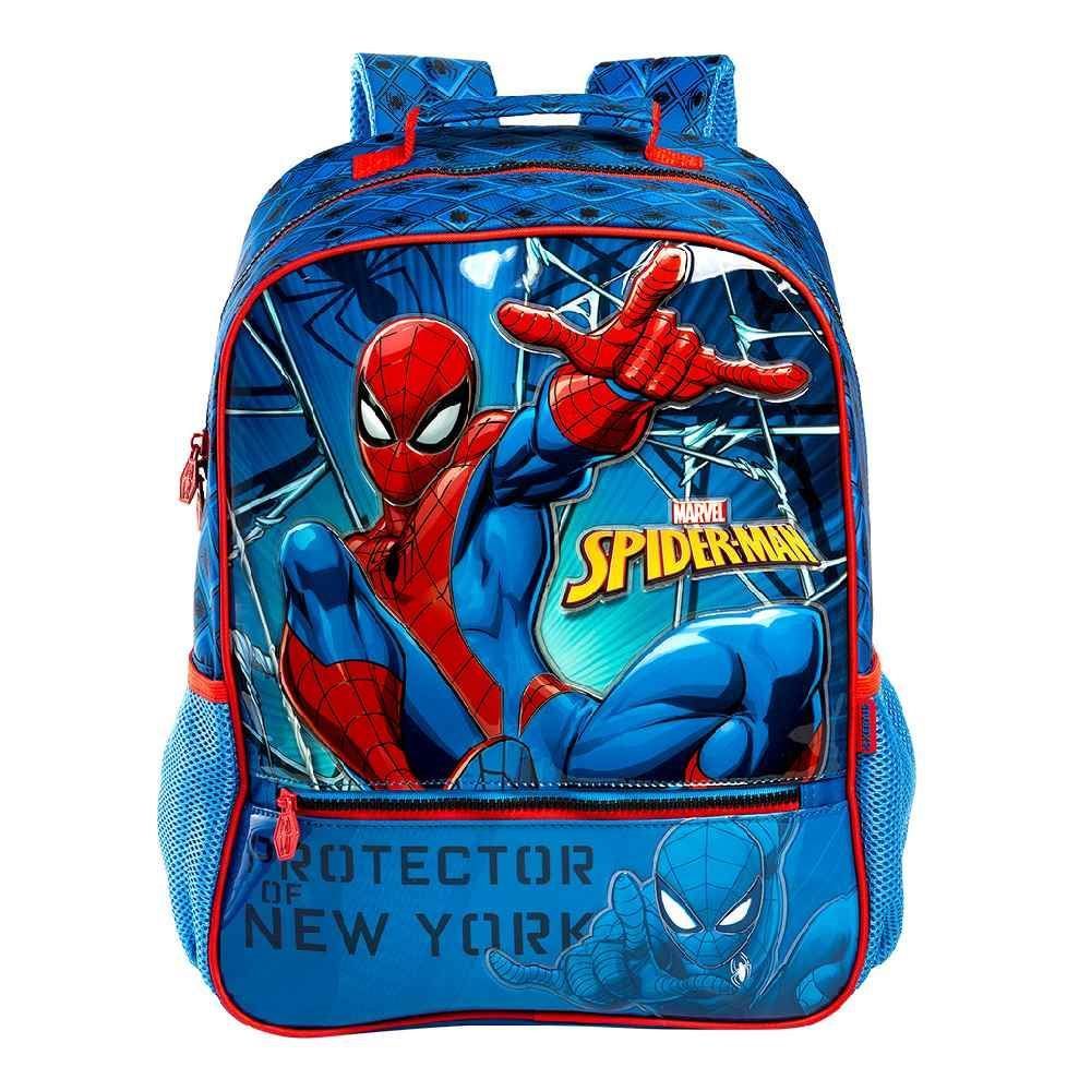 Mochila de Costas Infantil Homem Aranha Xeryus - Azul
