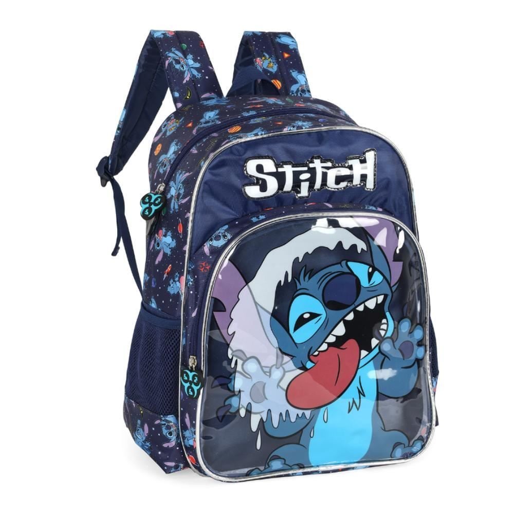 Mochila de Costas Infantil Stitch Night Luxcel - Sortido