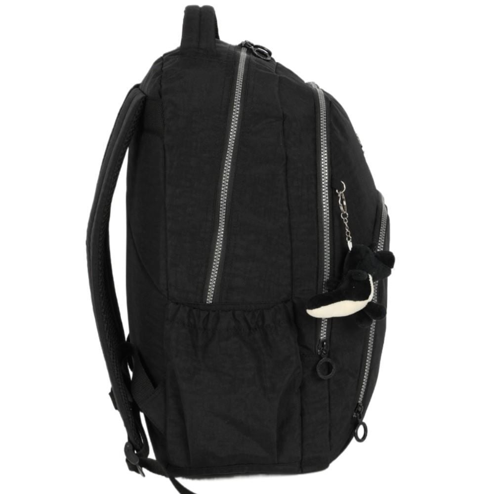 Mochila de Costas Juvenil Crinckle Luxcel - Preto 