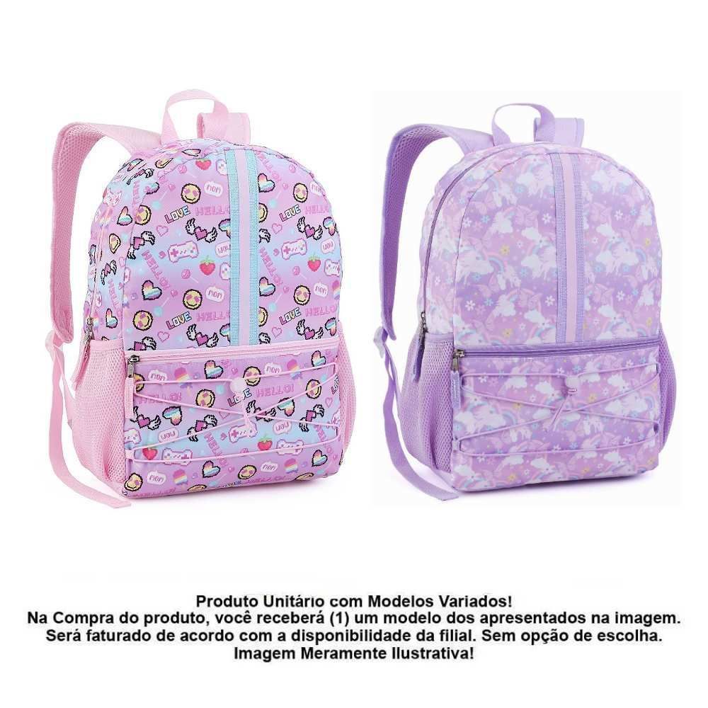 Mochila de Costas Juvenil Feminina Seanite - Sortido