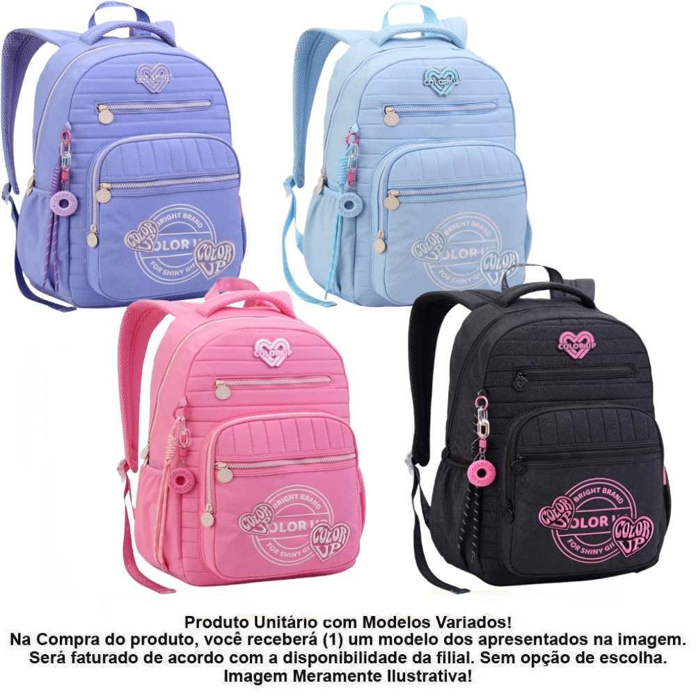 Mochila de Costas Juvenil Glitter Seanite - Sortido