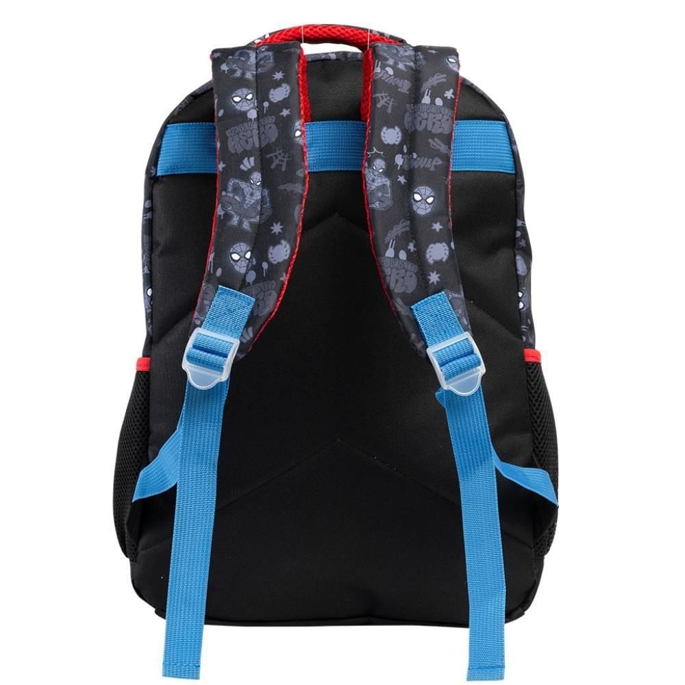 Mochila de Costas Juvenil Homem Aranha Xeryus - Preto 