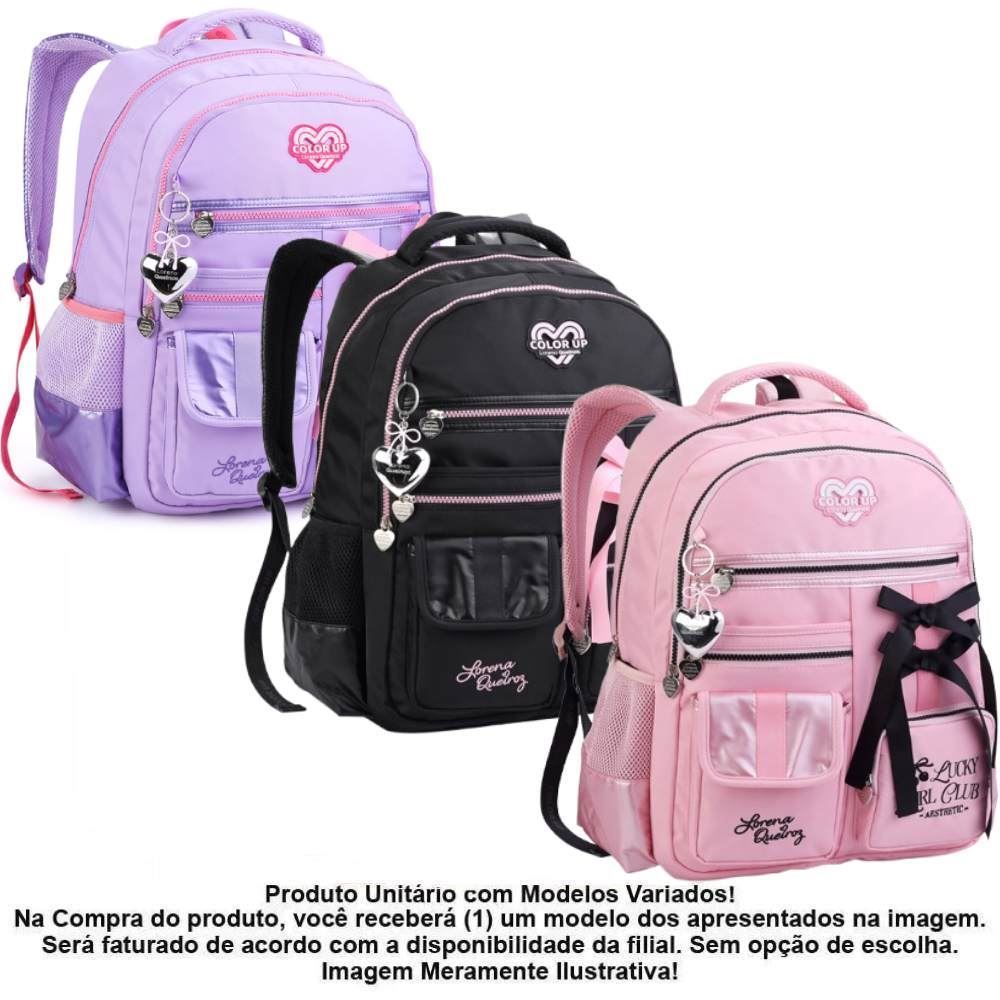 Mochila de Costas Juvenil Lorena Queiros Laços Seanite - Sortido