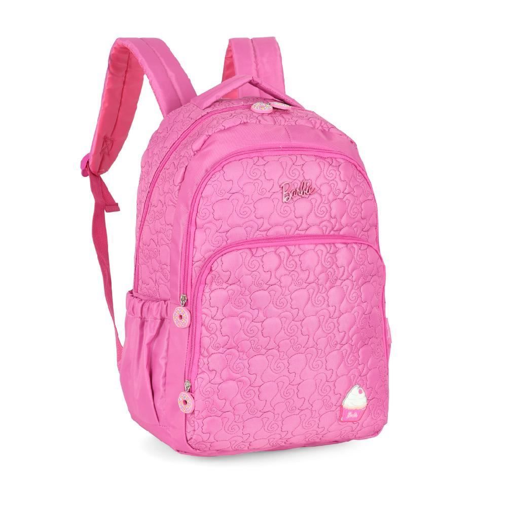 Mochila De Costas Juvenil Matelasse Barbie Luxcel - Sortido