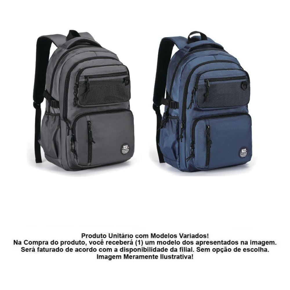 Mochila de Costas Juvenil Nylon Bakpak - Sortido