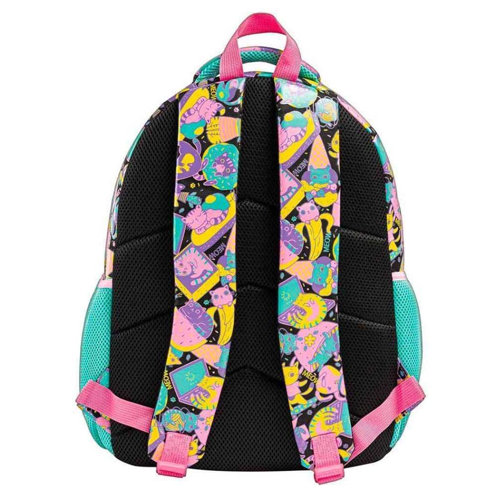 Mochila de Costas Juvenil Pelúcia Gatinho Tilibra - Colorido