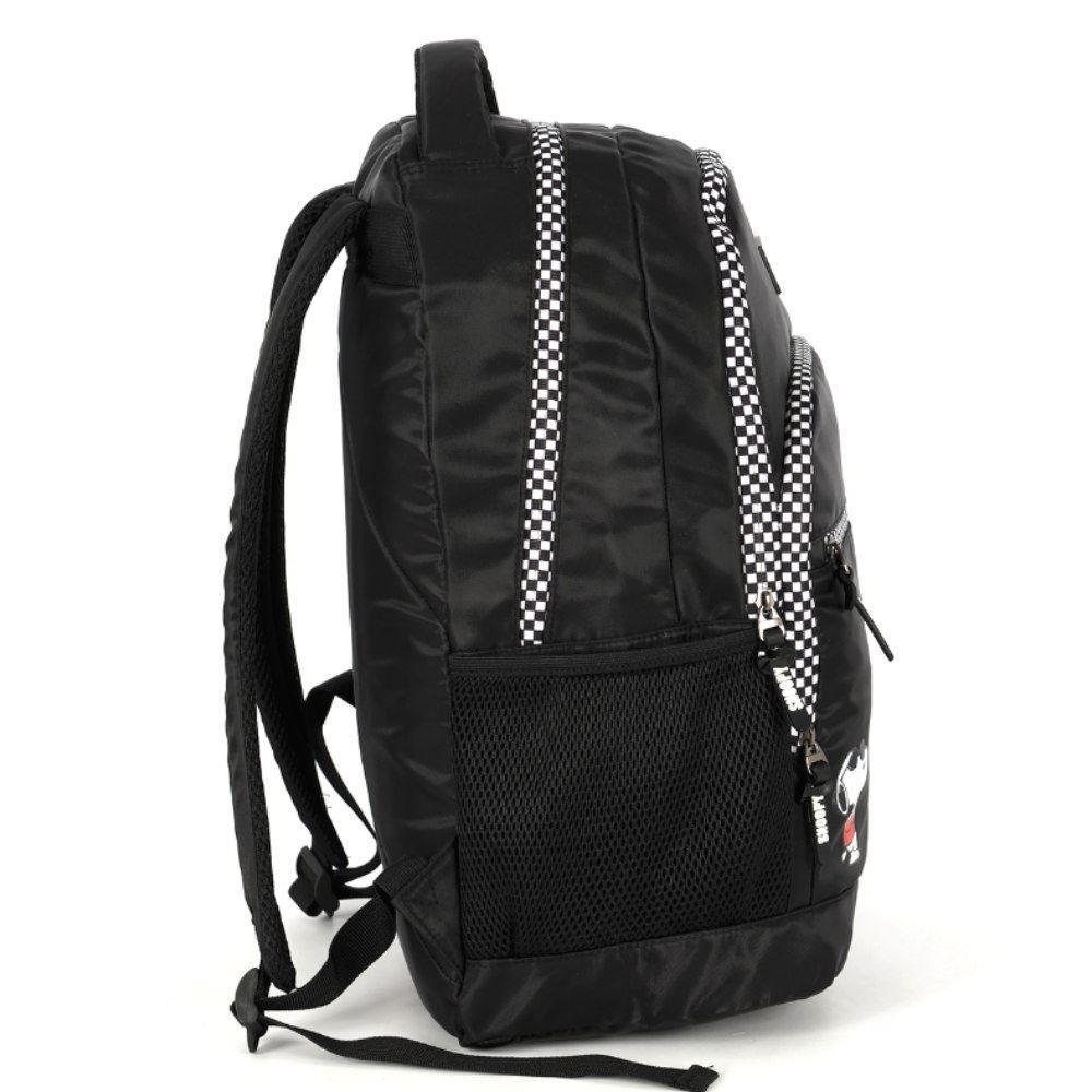 Mochila de Costas Juvenil Snoopy Luxcel - Preto 