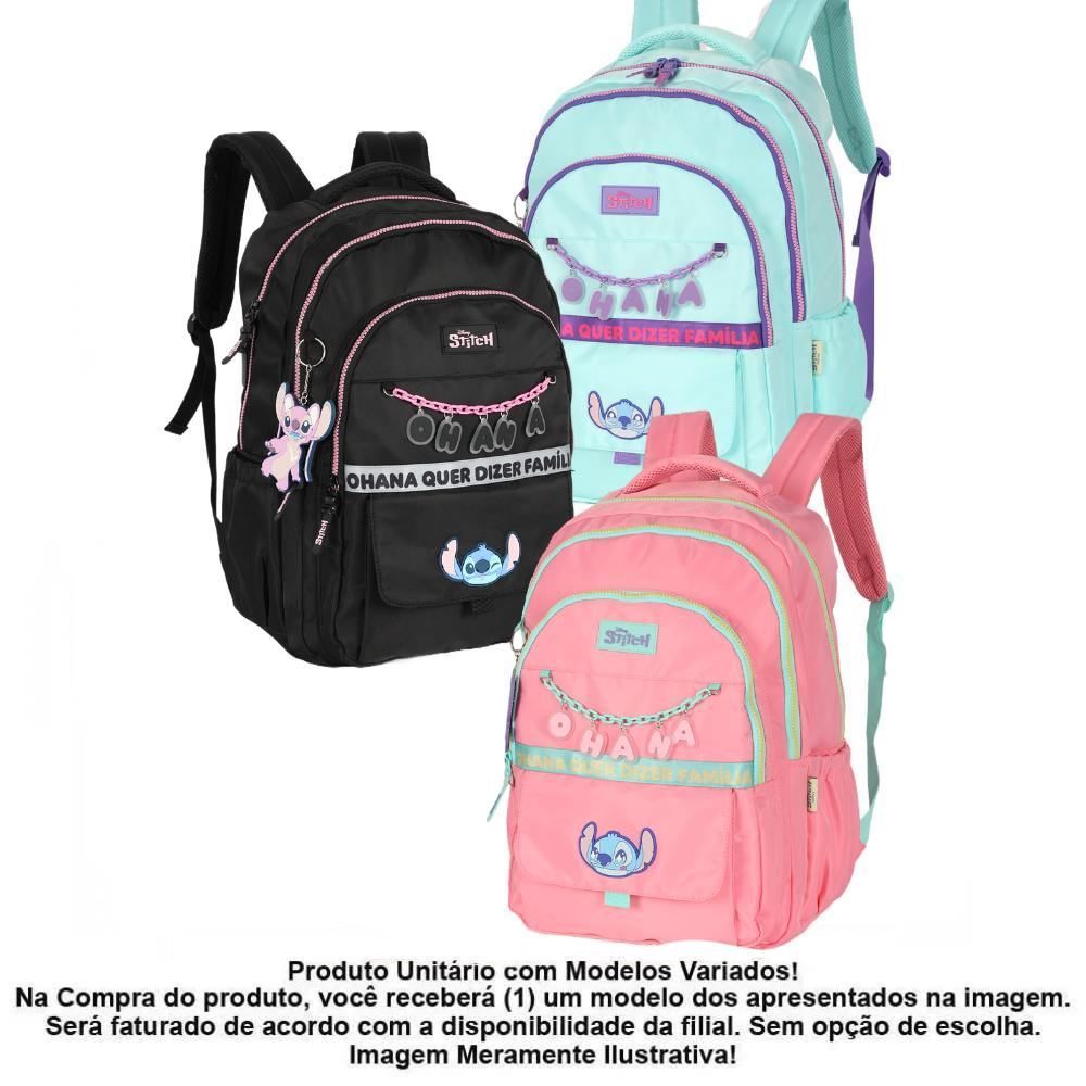 Mochila de Costas Juvenil Stitch Ohana Luxcel - Sortido