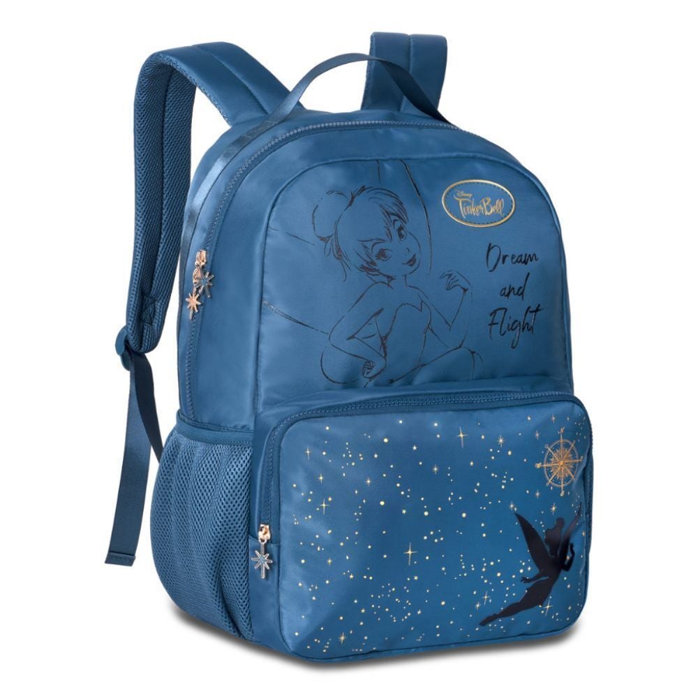 Mochila de Costas Juvenil Tinker Bell Clio Style - Azul