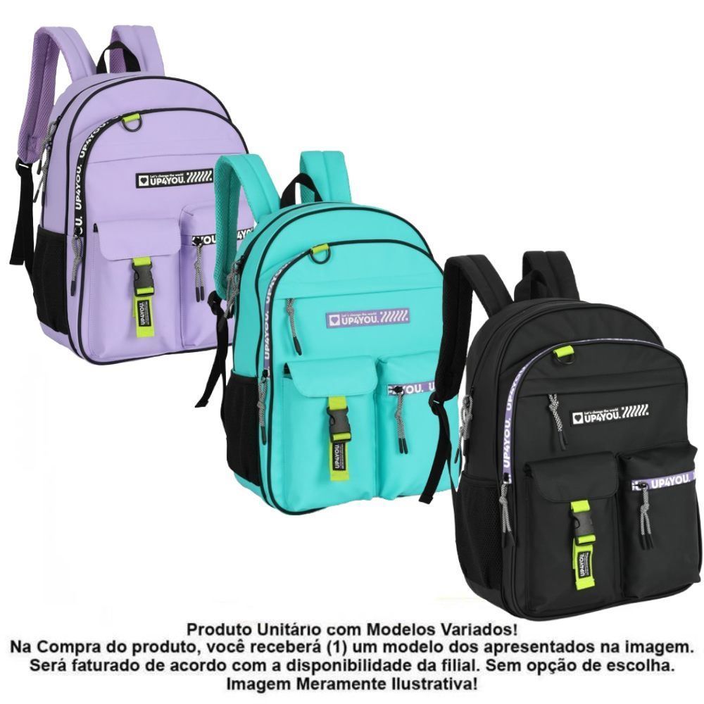 Mochila de Costas Juvenil Up Luxcel - Sortido