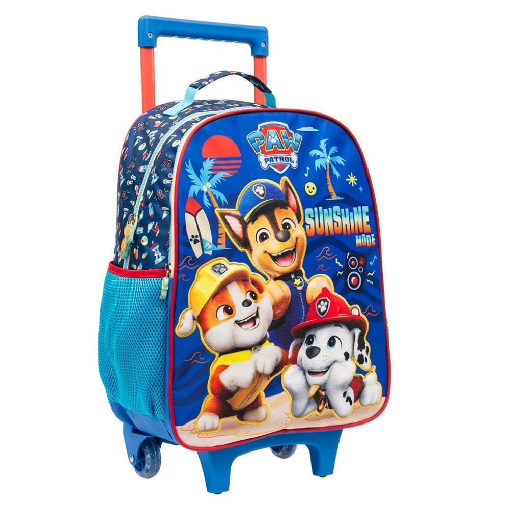 Mochila de Rodinha 2D Patrulha Canina Xeryus - Azul