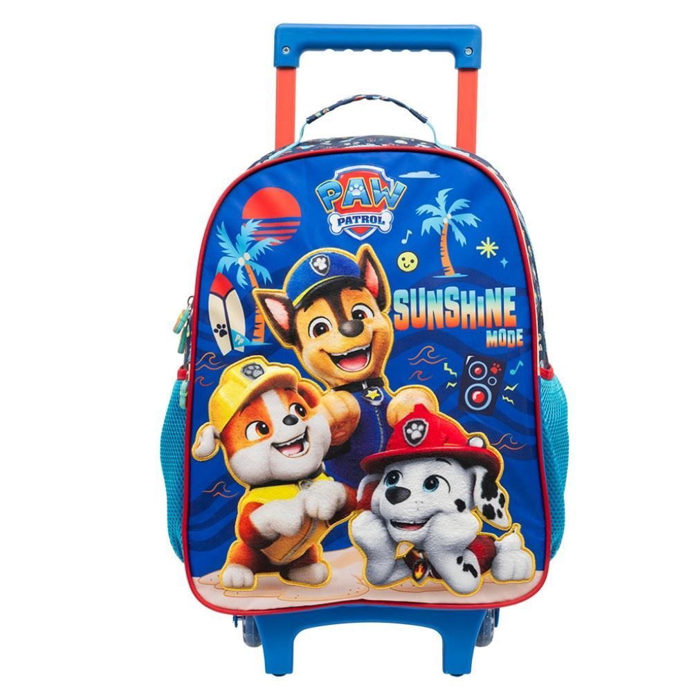Mochila de Rodinha 2D Patrulha Canina Xeryus - Azul