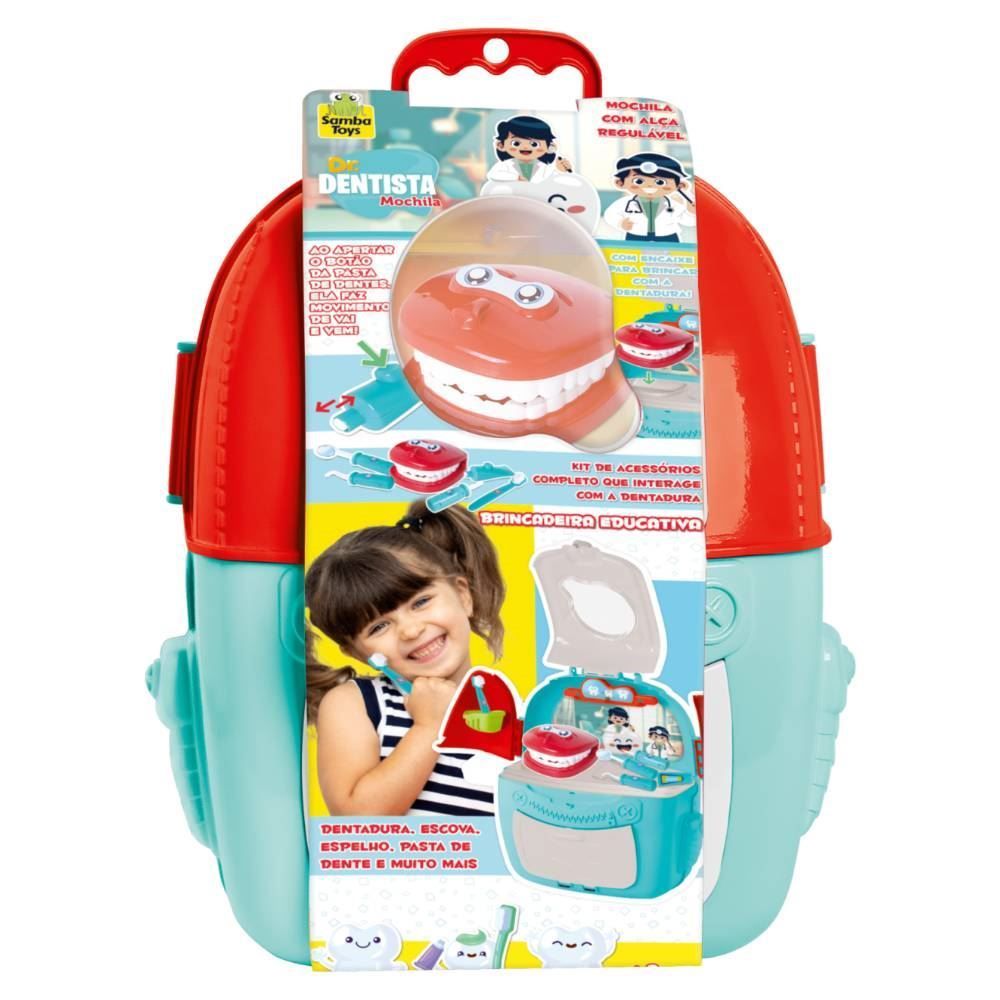 Mochila Doutor Dentista Samba Toys - 1405