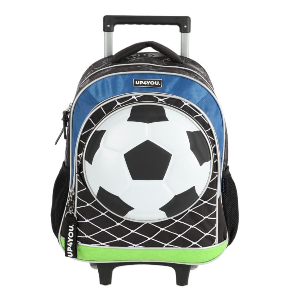 Mochila Infantil Com Rodinhas Futebol Luxcel - 1 Unidade