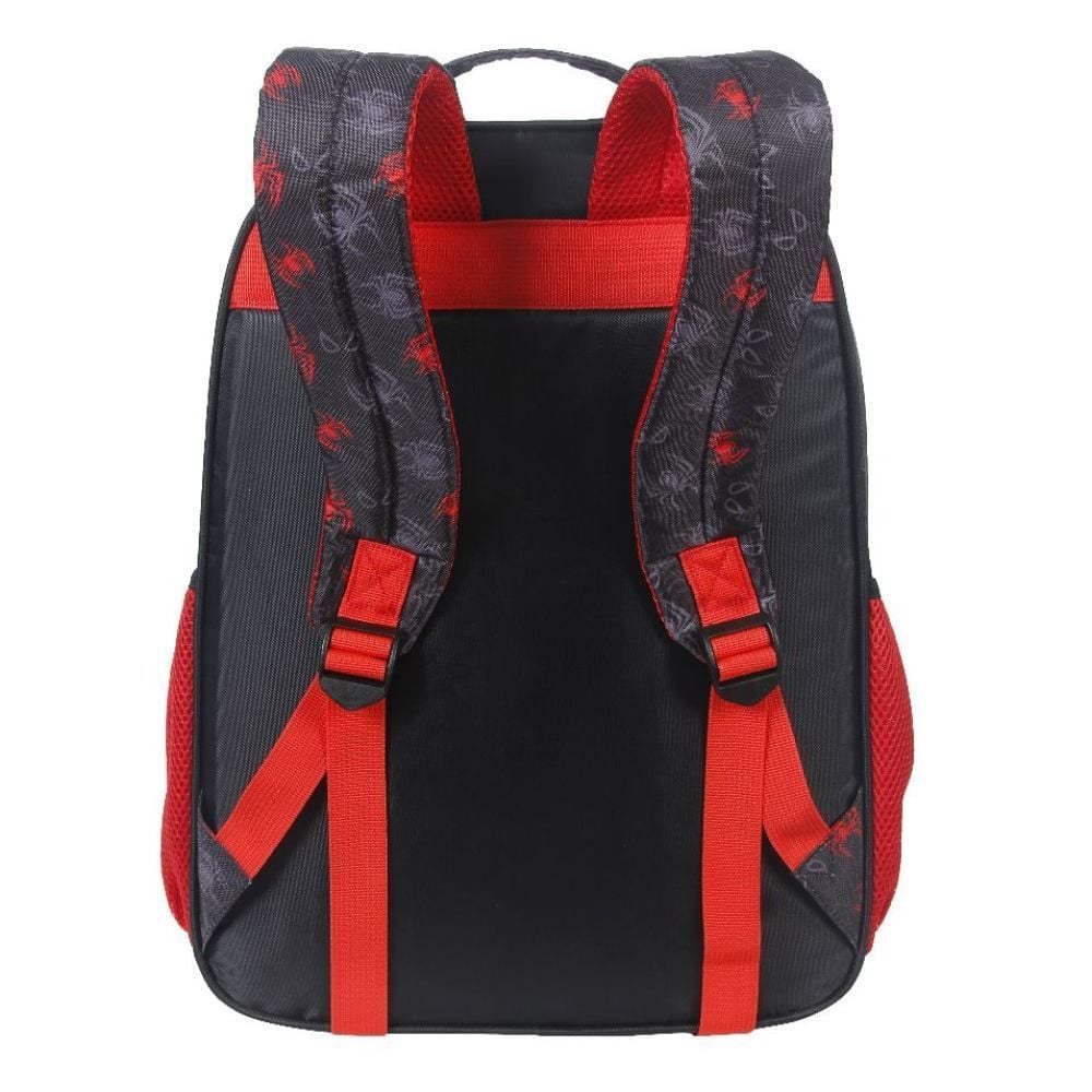 Mochila Infantil de Costas Homem Aranha Xeryus - Preto 