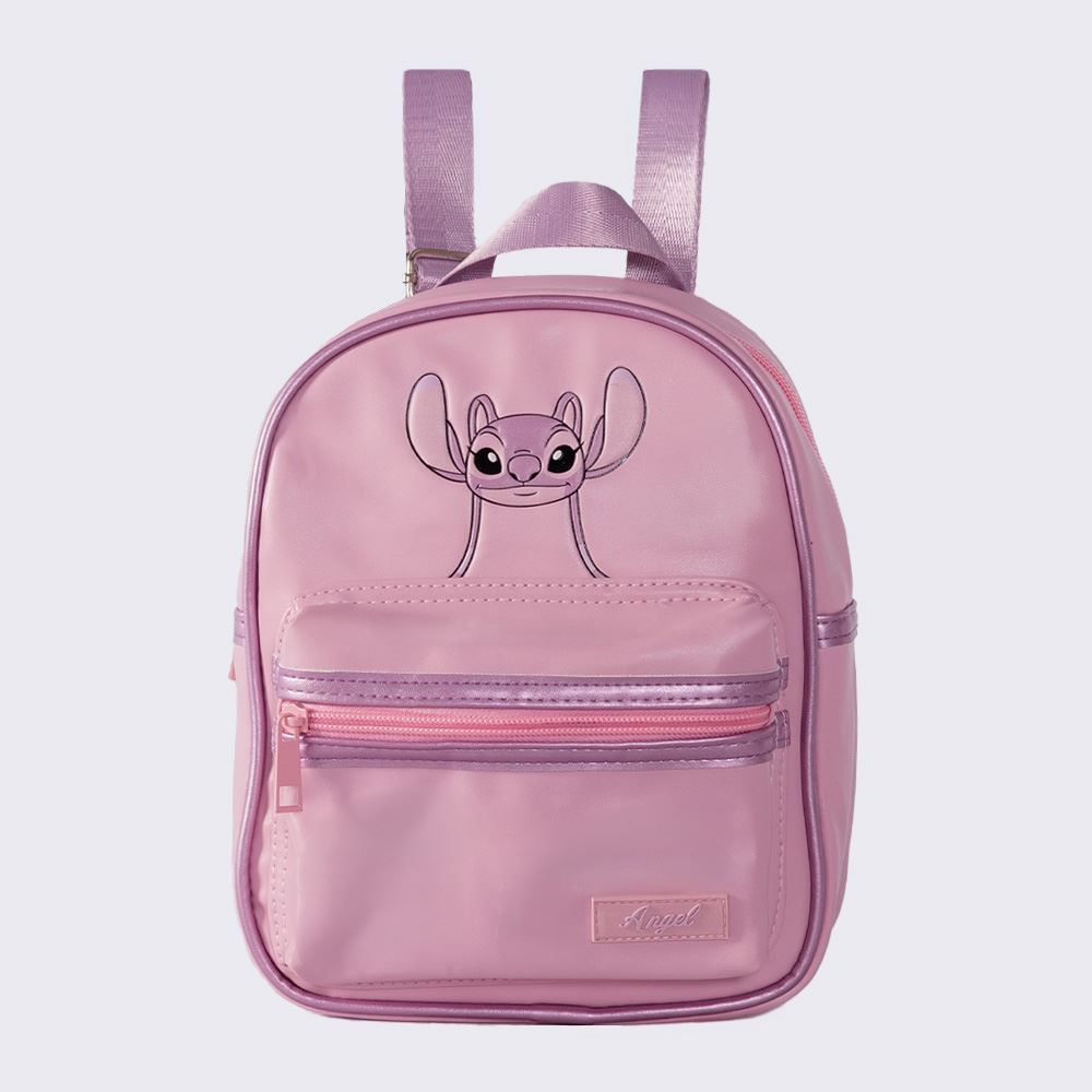 Mochila Infantil de Couro Sintético Disney - ANGEL U