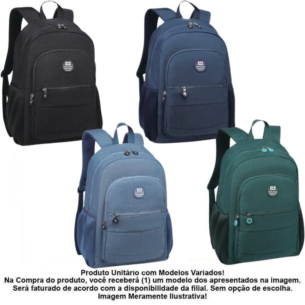 Mochila Juvenil de Costas Bakpak - Sortido